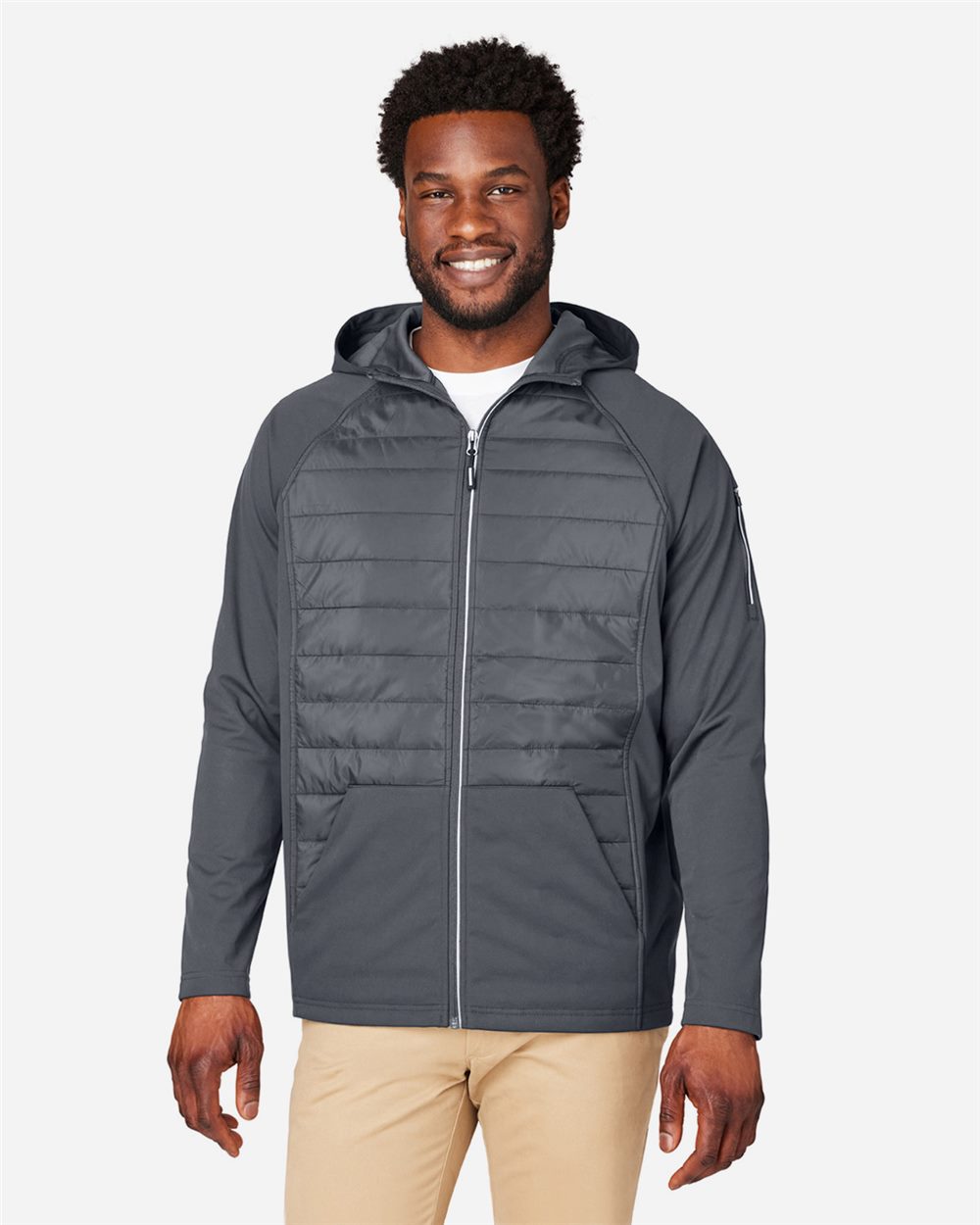 Unisex Techno Lite Hybrid Hooded Jacket | CE808