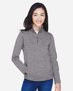 Women's Newbury Mélange Fleece Quarter-Zip Pullover | DG798W