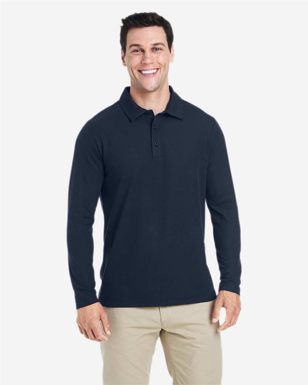 Men's Fusion ChromaSoft™ Long Sleeve Pique Polo | CE112L