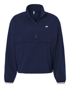 Adidas A1012 Women's Go-To Quarter-Zip Jacket - Collegiate Navy