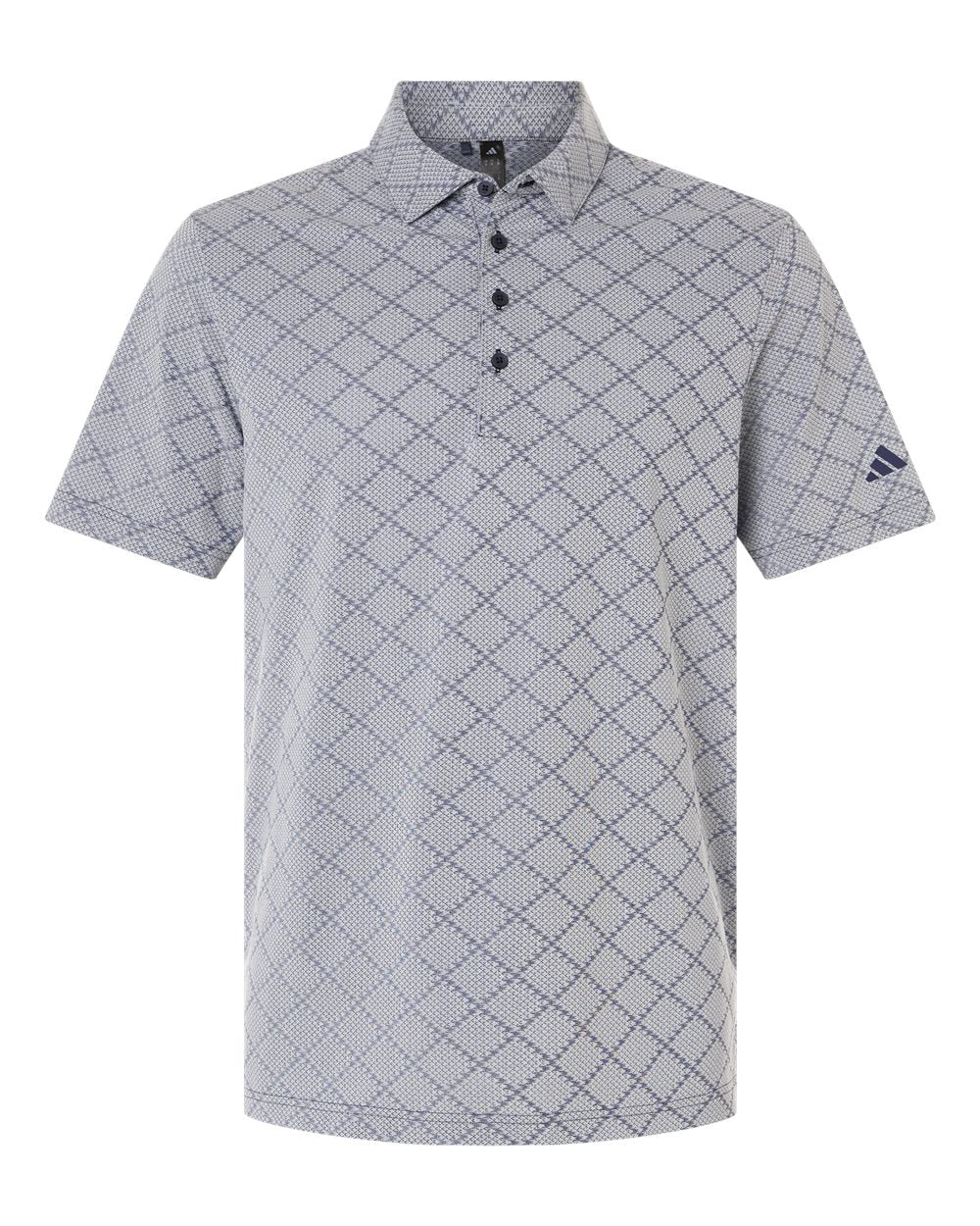 Adidas A2014 Men's Ultimate365 Jacquard Polo - Collegiate Navy/ White