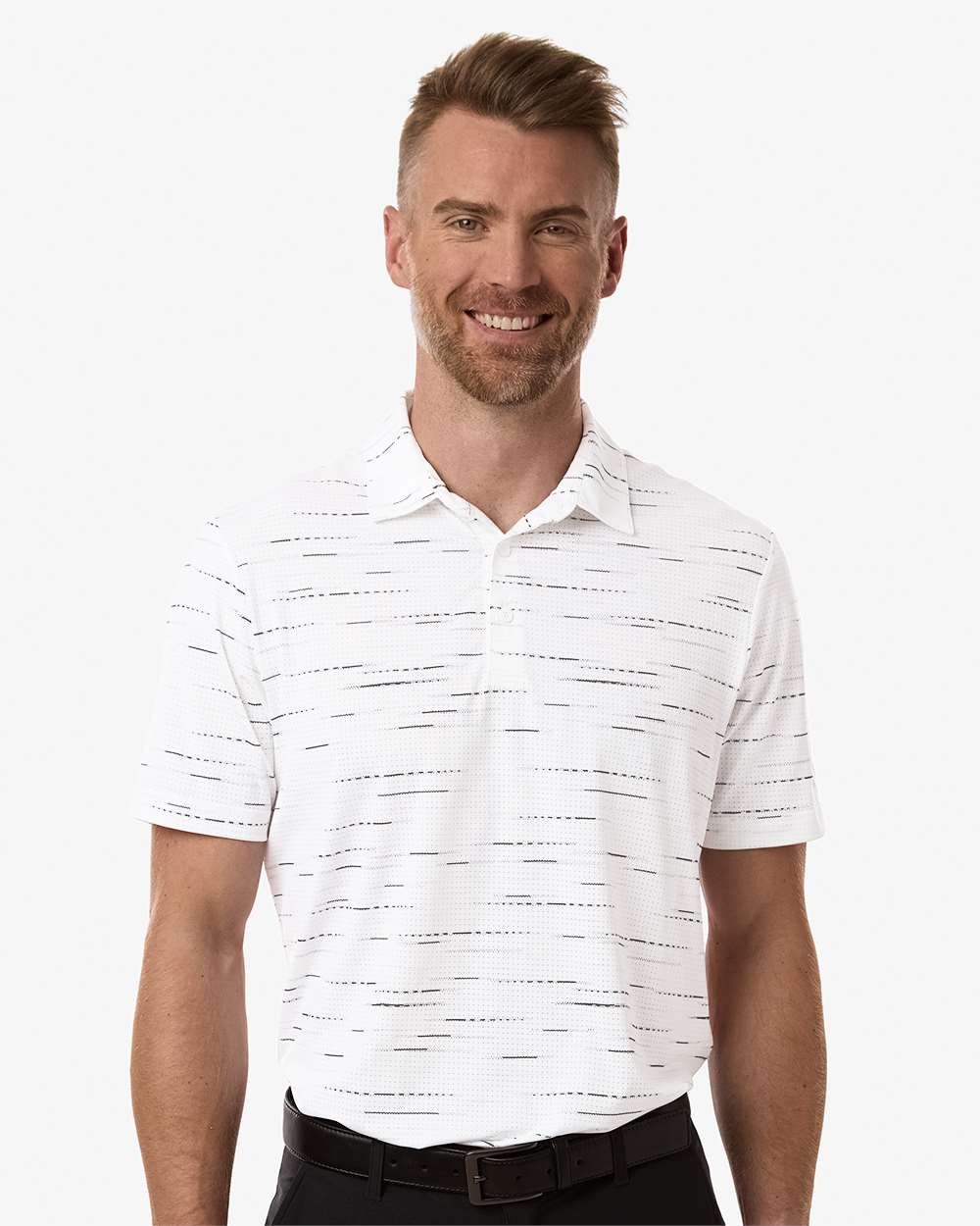 Men's Ultimate365 Mesh Glimmer Print Polo | A2015