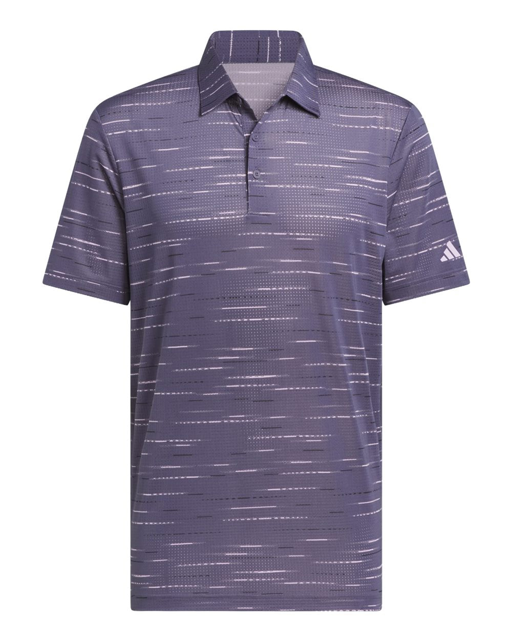 Adidas A2015 Men's Ultimate365 Mesh Glimmer Print Polo - Preloved Violet