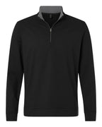 Adidas A2017 Men's Ultimate365 Classic Quarter-Zip Pullover - Black