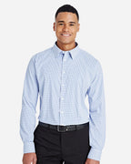 Men's CrownLux Performance® Micro Windowpane Woven Dress Shirt | DG540
