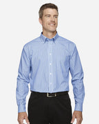 Men's Crown Collection® Banker Stripe Woven Dress Shirt | D645