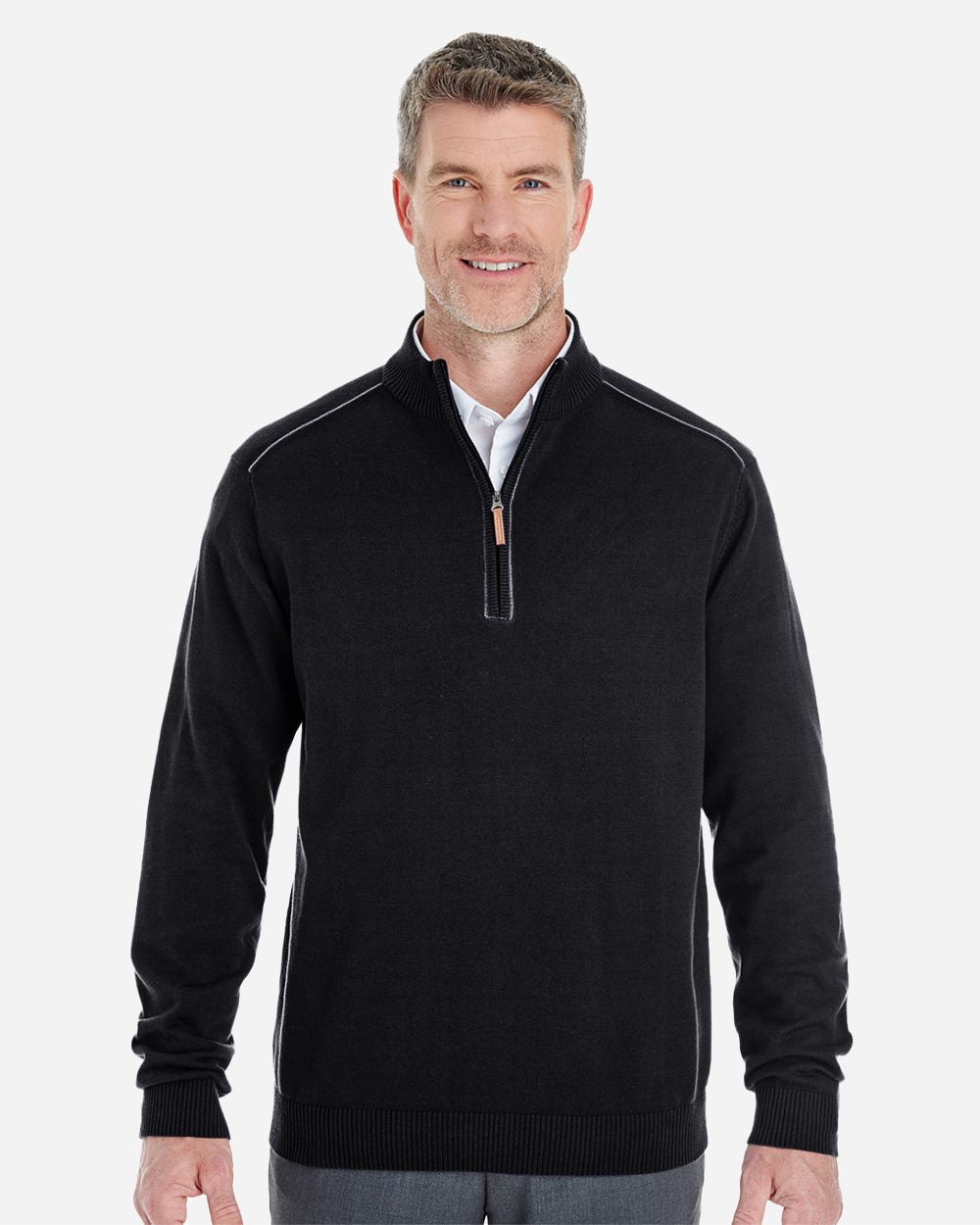 Men's Manchester Fully-Fashioned Quarter-Zip Pullover Sweater | DG478