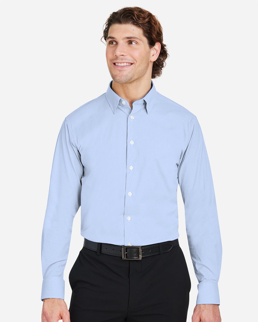Men's CrownLux Performance® Microstripe Dress Shirt | DG537