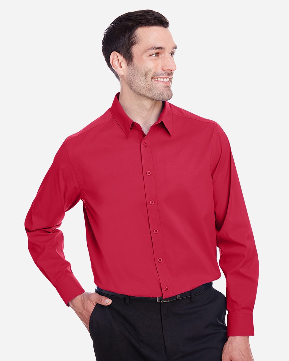 Men's CrownLux Performance® Stretch Woven Dress Shirt | DG542