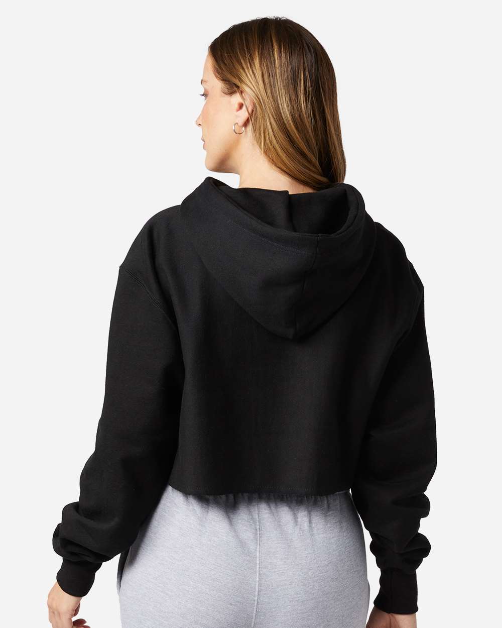 Women's Reverse Weave® Hooded Cropped Sweatshirt | RW01W