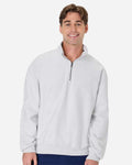 Hanes OG900 Unisex Beefy Sweats Premium Heavyweight Quarter-Zip Sweatshirt - Ash