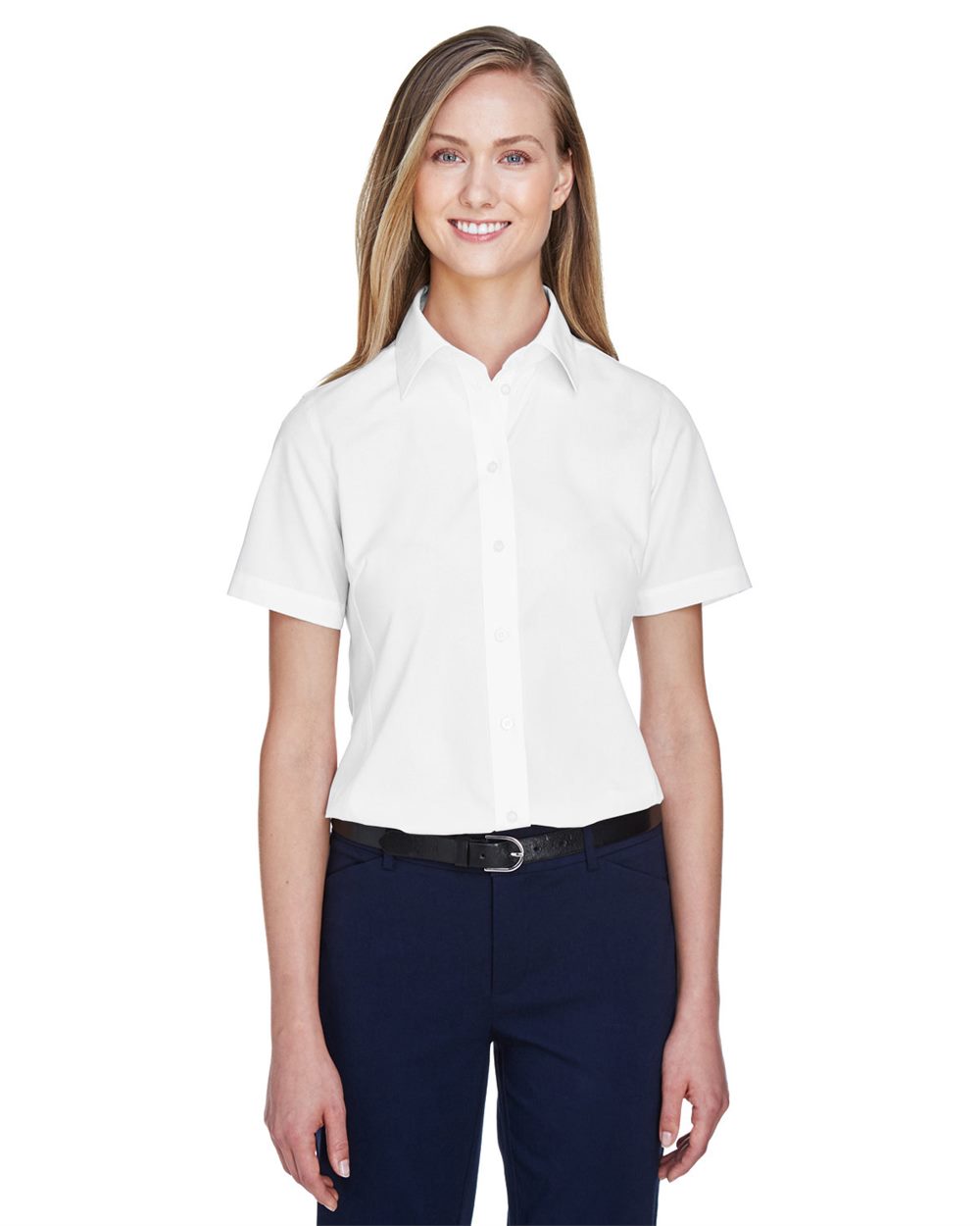 Women's Crown Collection® Broadcloth Short Sleeve Woven Dress Shirt | D620SW