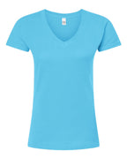 Women's Fine Jersey V-Neck T-Shirt | 214