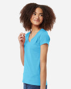 Women's Fine Jersey V-Neck T-Shirt | 214