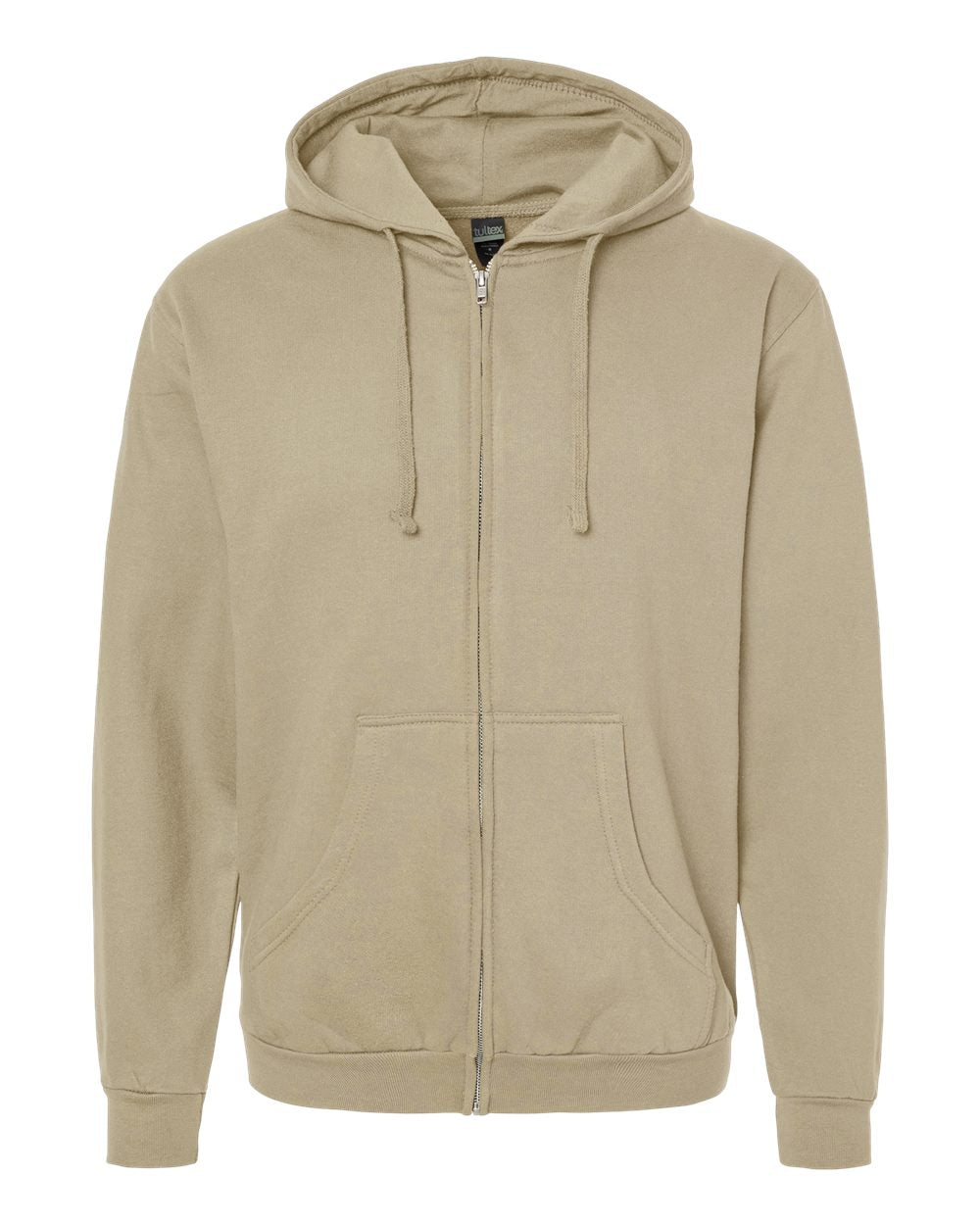 Tultex 331 Unisex Full-Zip Hooded Sweatshirt - Sand