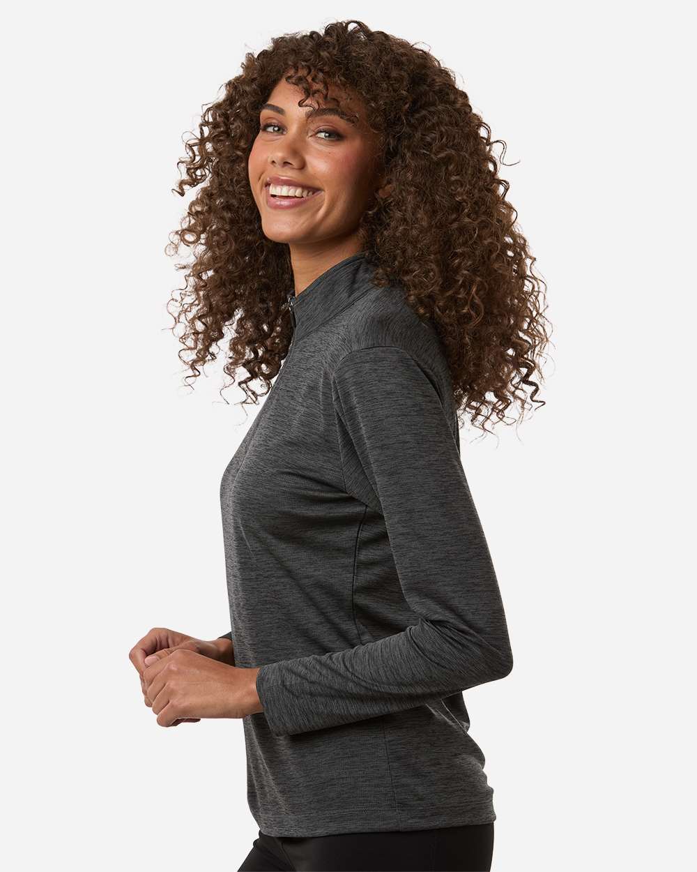 Women's Pro-Lock Performance Mélange Quarter-Zip Pullover | 4HM70L