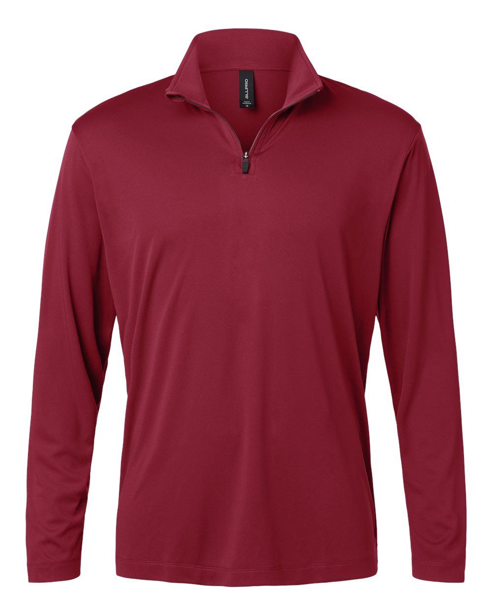 AllPro 41870 Men's Pro-Lock Performance Quarter-Zip Pullover - Cardinal