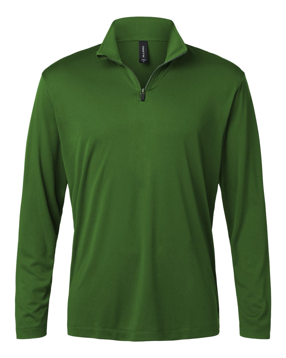 AllPro 41870 Men's Pro-Lock Performance Quarter-Zip Pullover - Olive Green