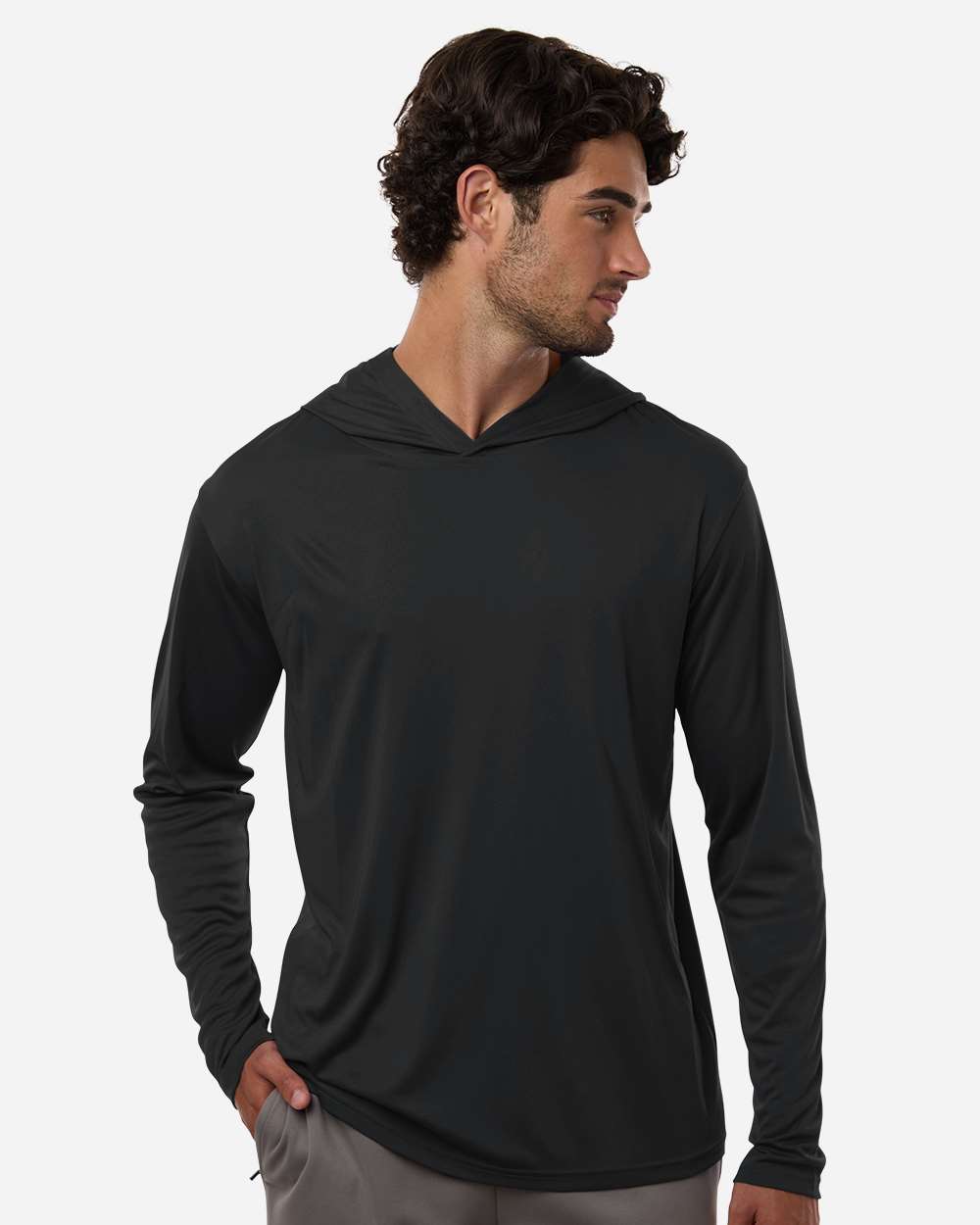 Unisex Pro-Lock Performance Hooded Long Sleeve T-Shirt | 48510