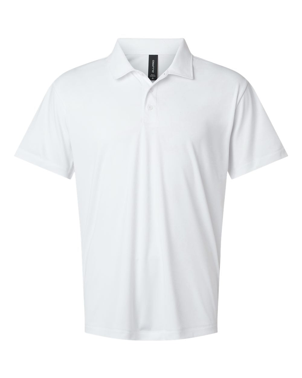 AllPro 41800T Men's Tall Pro-Lock Performance Polo - White