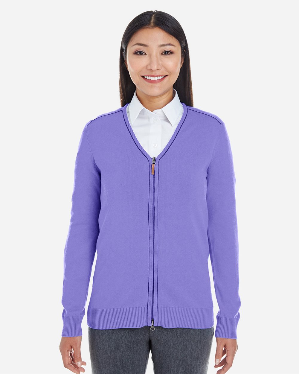 Women's Manchester Fully-Fashioned Full-Zip Cardigan Sweater | DG478W