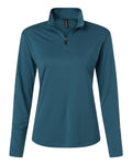 AllPro 41870L Women's Pro-Lock Performance Quarter-Zip Pullover - Atlantic Blue