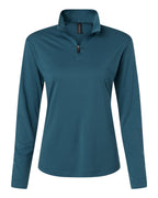 AllPro 41870L Women's Pro-Lock Performance Quarter-Zip Pullover - Atlantic Blue