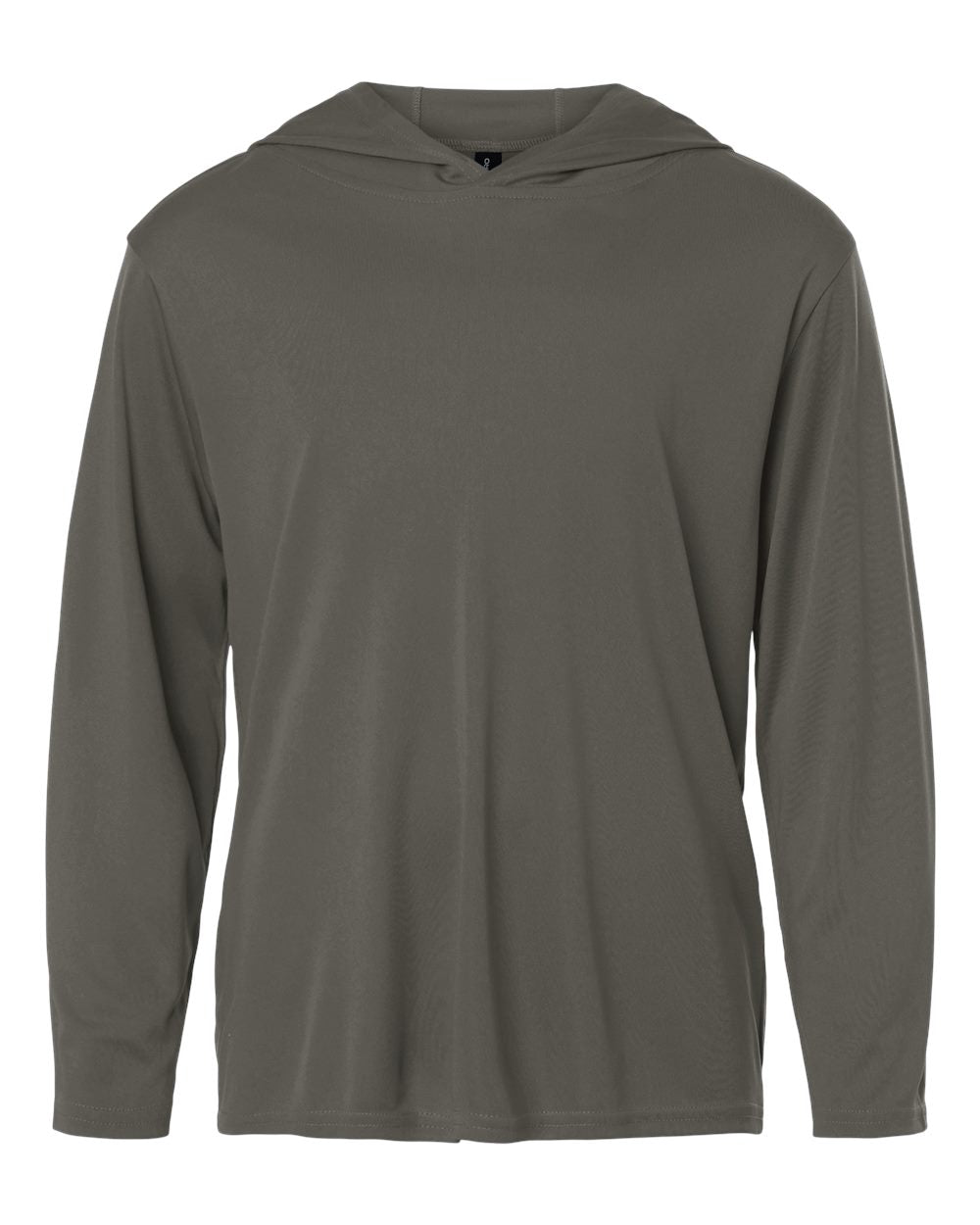 AllPro 48510Y Youth Pro-Lock Performance Hooded Long Sleeve T-Shirt - Charcoal