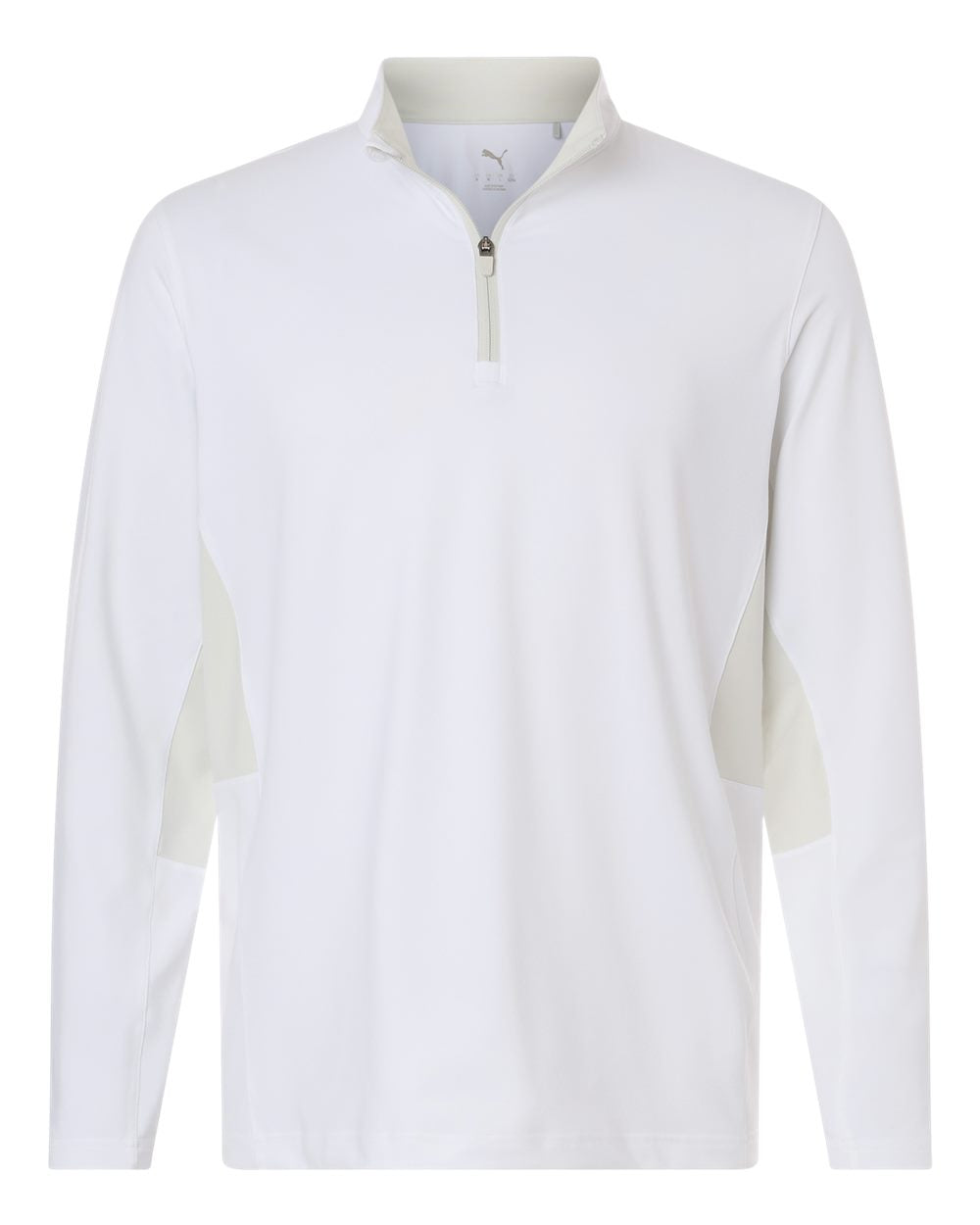 Puma Golf 628858 Men's Pure 2.0 Quarter-Zip - White Glow/ Sedate Grey