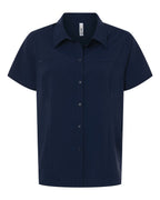 Women's UltraUVP Shoreline Short Sleeve Staff Shirt | CE520W