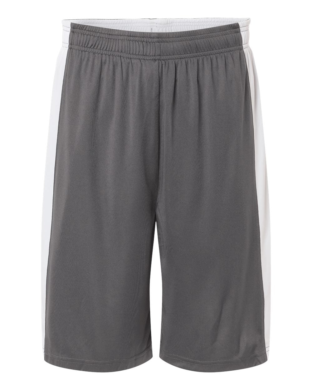 Team 365 TT115B Unisex Zone Performance Reversible Shorts - Sport Graphite/ White