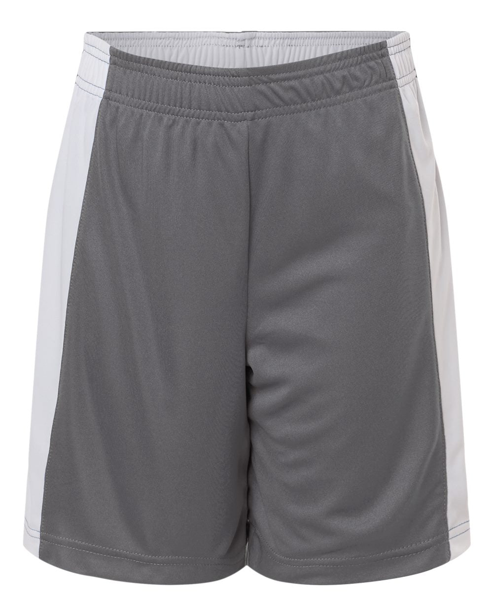 Team 365 TT115BY Youth Zone Performance Reversible Shorts - Sport Graphite/ White
