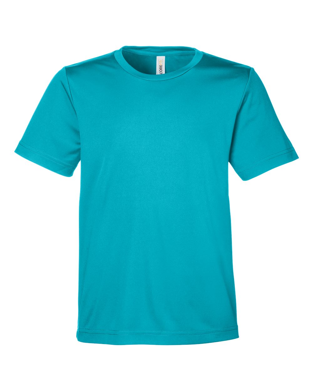CORE365 CE10Y Youth Capital Performance T-Shirt - Clear Teal