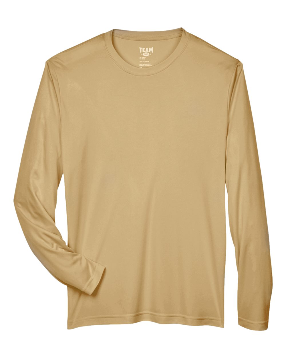 Team 365 TT11L Men's Zone Performance Long Sleeve T-Shirt - Sport Vegas Gold