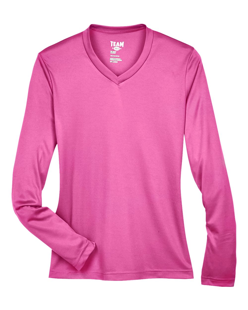 Team 365 TT11WL Women's Zone Performance Long Sleeve T-Shirt - Sport Charity Pink