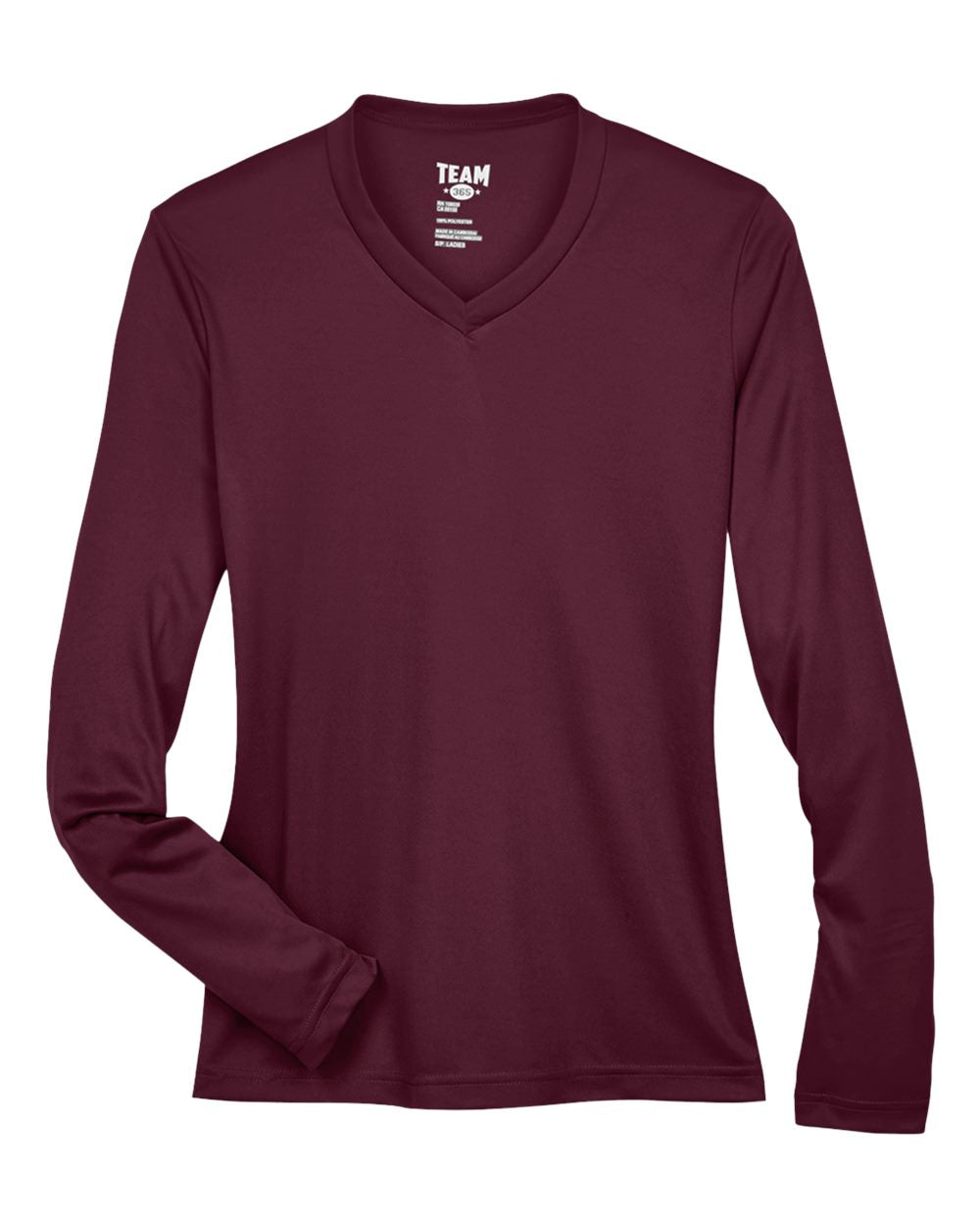Team 365 TT11WL Women's Zone Performance Long Sleeve T-Shirt - Sport Dark Maroon