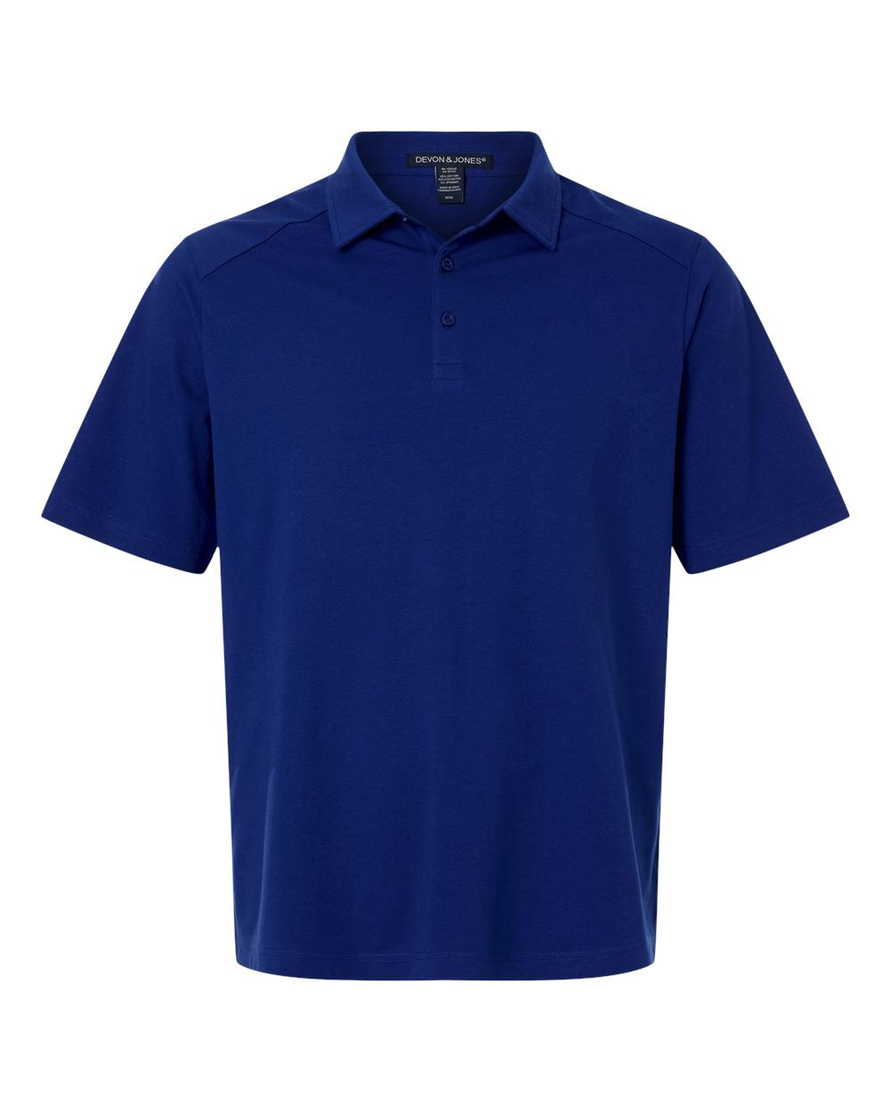Devon & Jones DG102 Men's Seaton Pebble Textured Polo - Midnight Royal