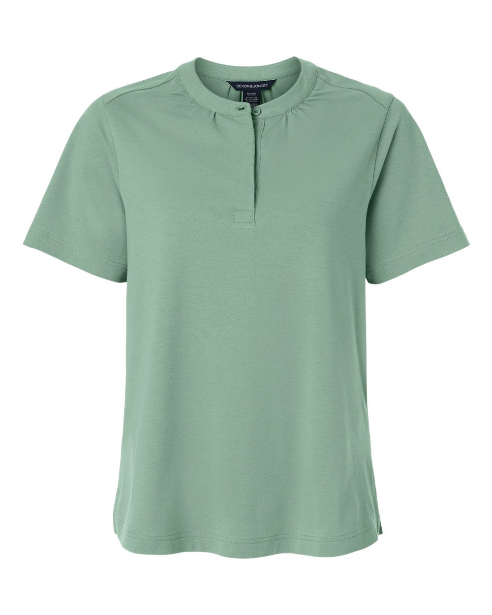 Devon & Jones DG102W Women's Seaton Pebble Textured Polo - Balsam Green