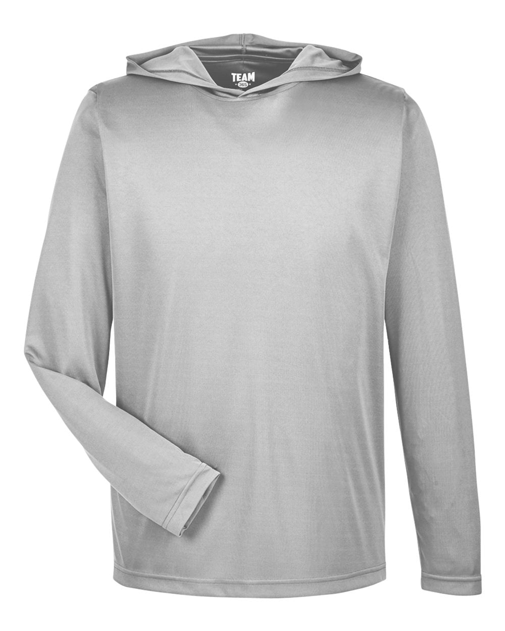Team 365 TT41 Men's Zone Performance Hooded T-Shirt - Sport Silver