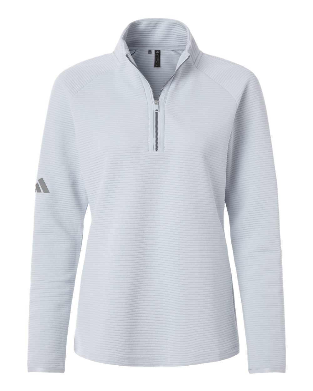 Adidas A589 Women's Spacer Quarter-Zip Pullover - Halo Blue