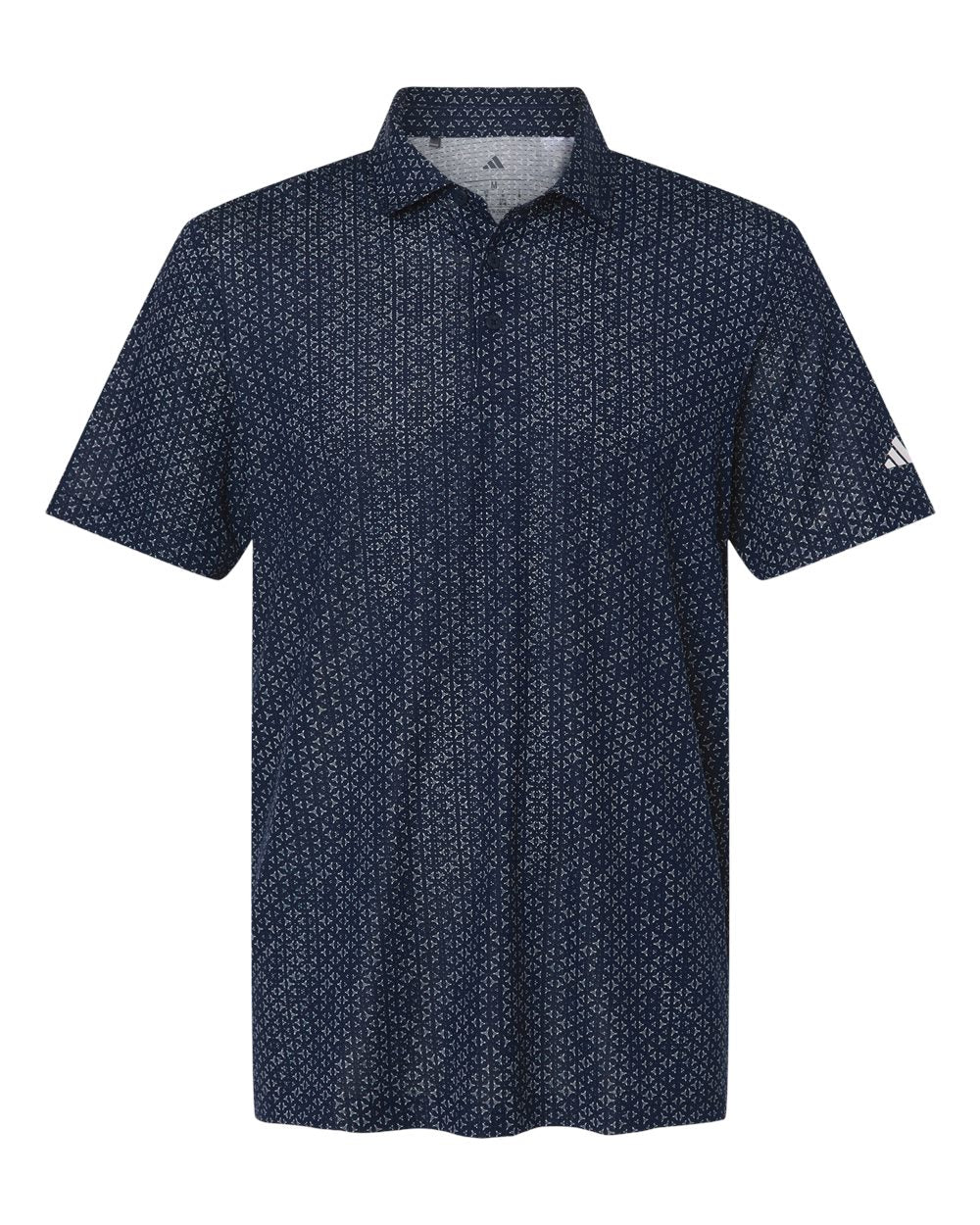 Adidas A2023 Men's Ultimate365 Mesh Tango Print Climacool Polo - Collegiate Navy/ White