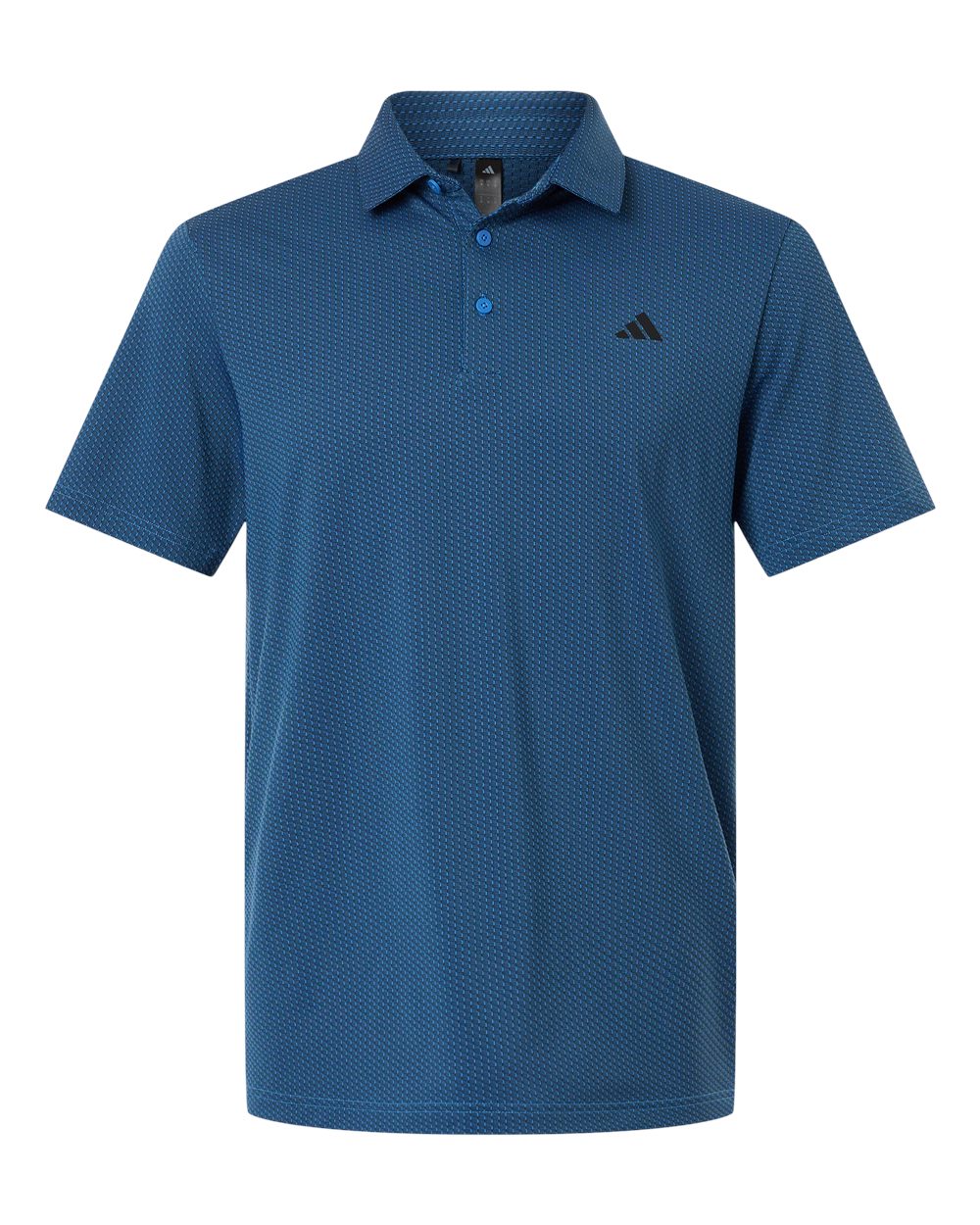 Adidas A2024 Men's Performance Textured Polo - Lucid Ray Blue/ Black