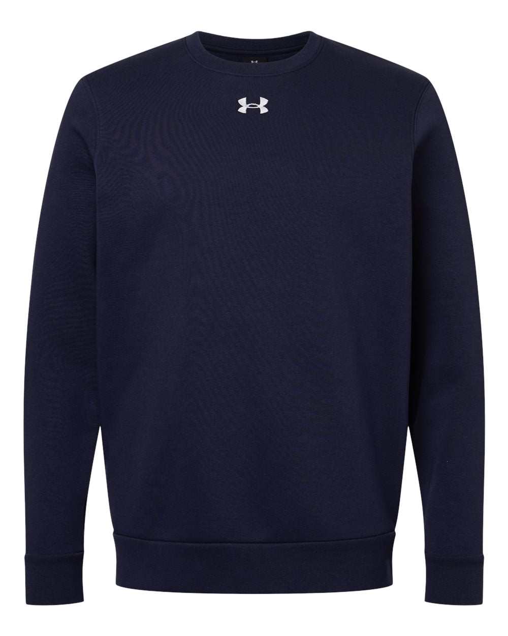 Under Armour 6014160 Men's Team Icon Fleece Crew - Midnight Navy/ White