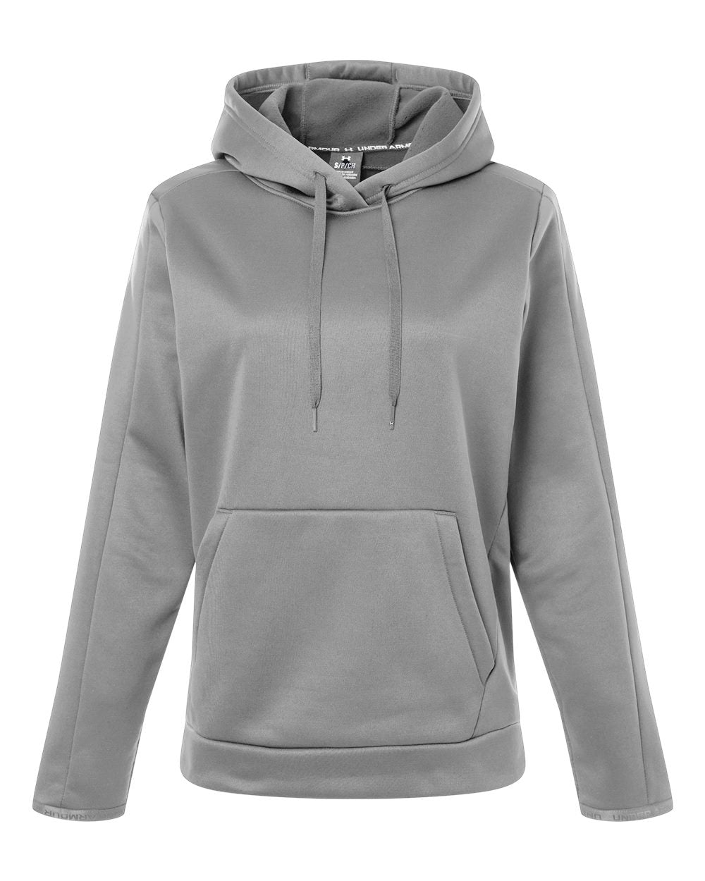 Under Armour 6010943 Women's Armour Fleece Pro Hooded Sweatshirt - Mod Grey/ White