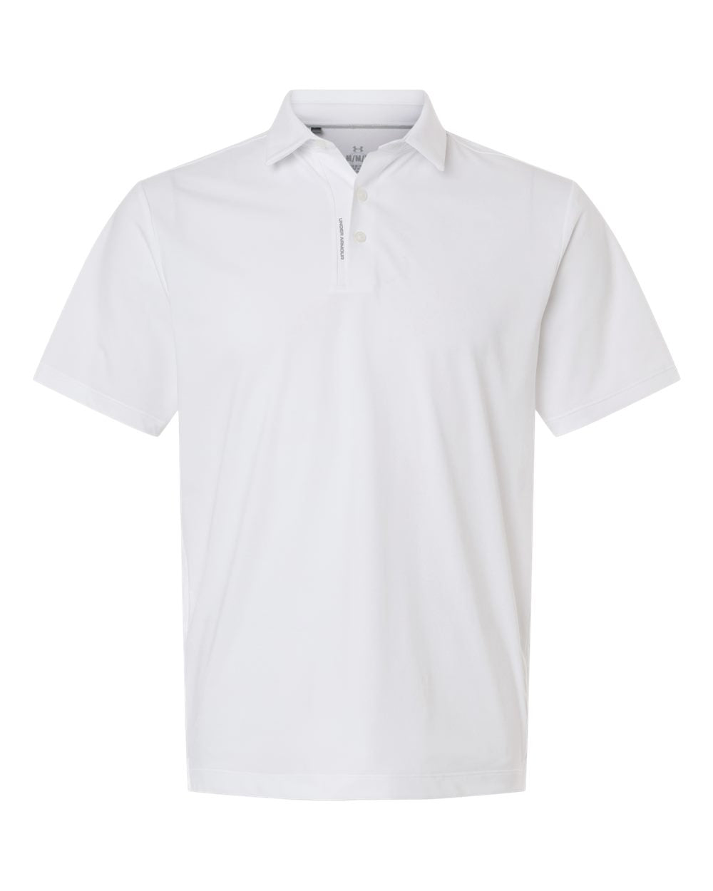 Under Armour 6009652 Men's Drive Bonded Polo - White/ Halo Grey