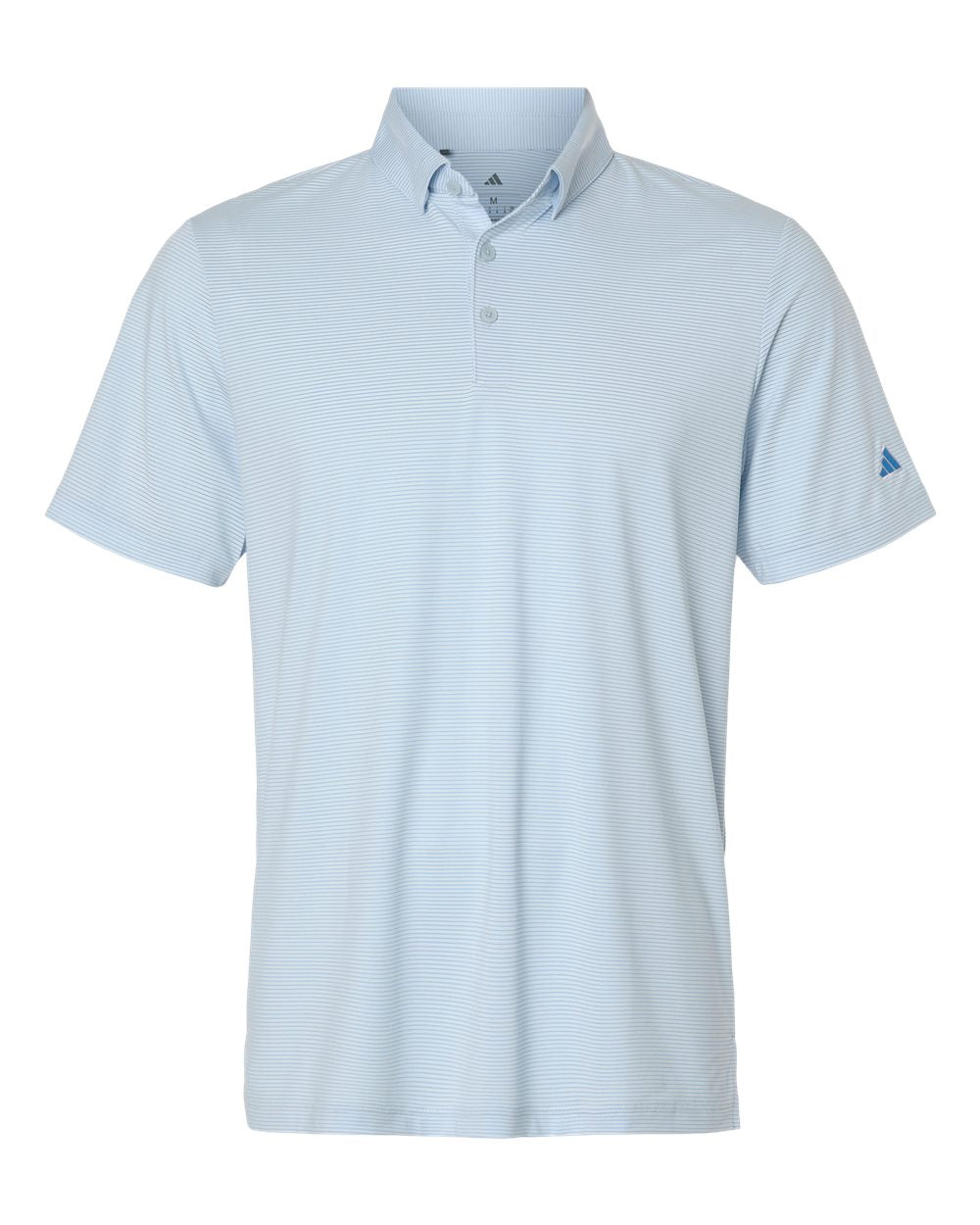 Adidas A2026 Men's Ultimate365 Pencil Stripe Climacool Polo - Crystal Sky/ Lucid Ray Blue