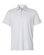 Adidas A2026 Men's Ultimate365 Pencil Stripe Climacool Polo - White/ Wonder Sage