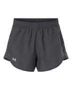 Under Armour 1382968 Women's Fly-By Unlined 3" Short - Castlerock/ Castlerock/ White