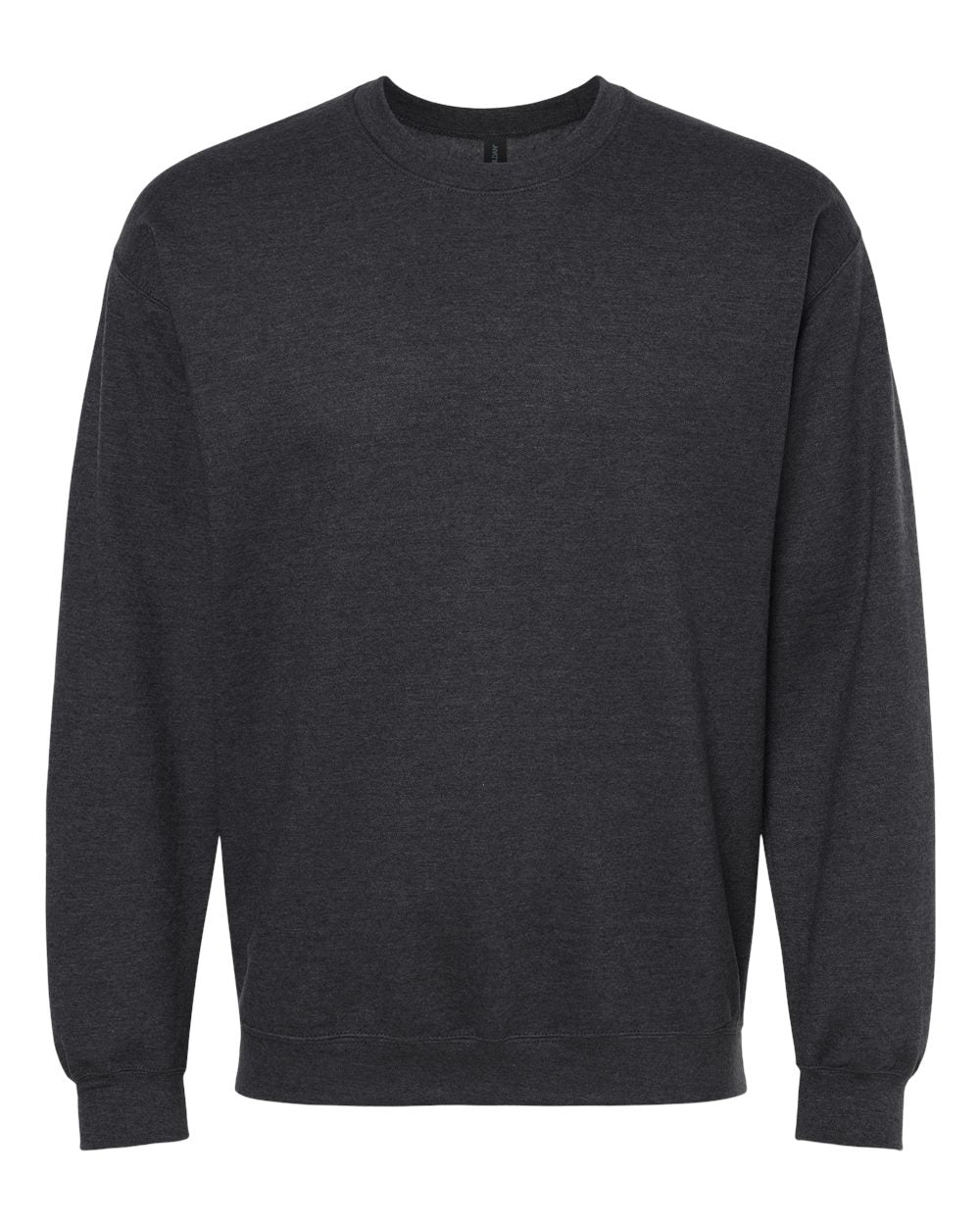 Gildan SF000 Unisex Softstyle Midweight Crewneck Sweatshirt - Heather Black