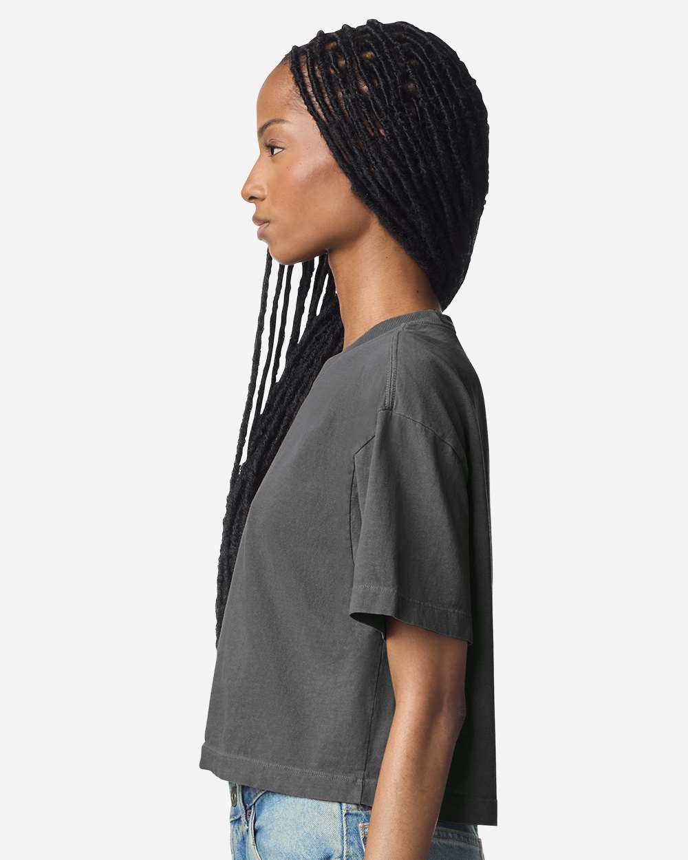 Women's Garment-Dyed Heavyweight Cropped Tee | 1302GD
